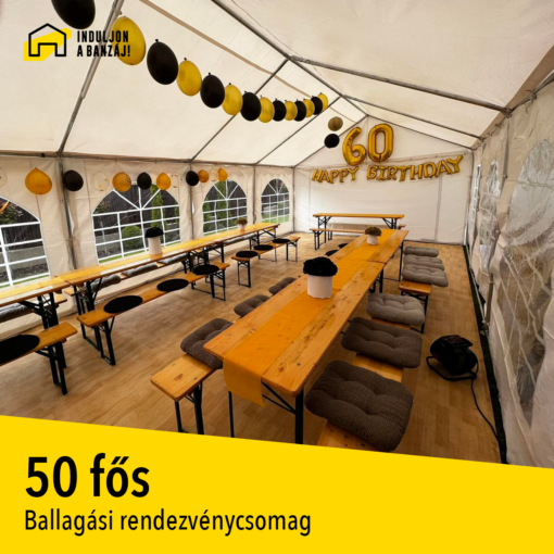 ballagási rendezvénycsomag 50 fős